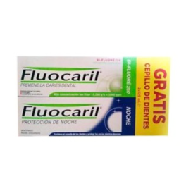 Fluocaril Protección Día y Noche Pasta Dental Duplo 2 x 125 ml + Cepillo Dental pack | Compra Online
