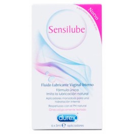 Durex Sensilube Fluido Lubricante Vaginal Interno, 6x5ml | Farmaconfianza