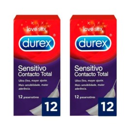 Durex Sensitivo Contacto Total DUPLO 2x12 preservativos | Compra Online