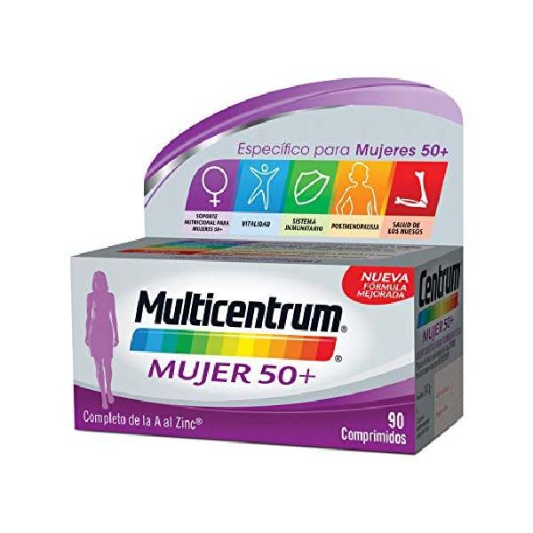 Multicentrum Mujer 50+, 90 comprimidos | Farmaconfianza