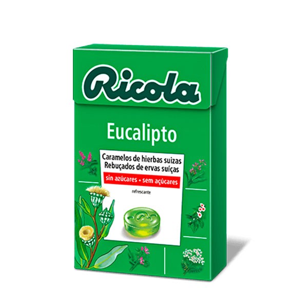 Ricola caramelos Eucalipto con Hierbas Suizas, 50 g | Compra Online