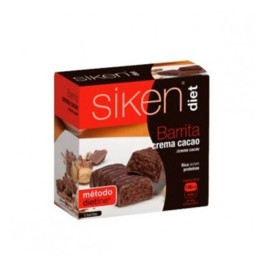 Siken Diet Barrita crema de cacao, 5 unidades