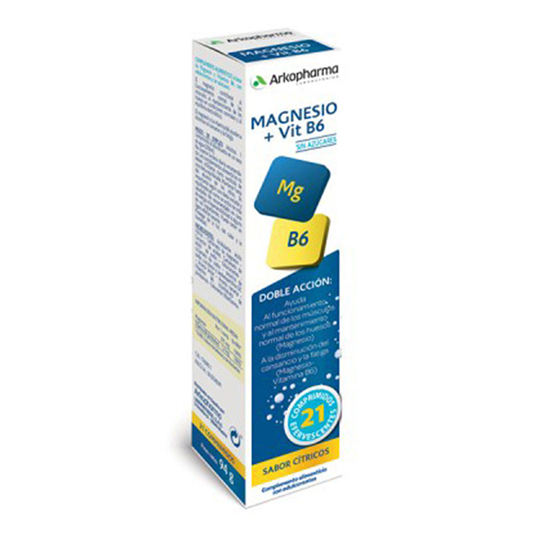 Arkovital Magnesio Vitamina B6 21 comprimidos efervescentes