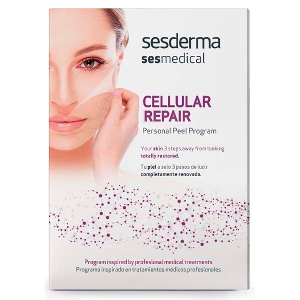 Sesderma Sesmedical Cellular Repair Personal Peel Program, 4 toallitas Cellular Repair + 15 ml Sealing Cream + Post-treatment Cream, 30 ml