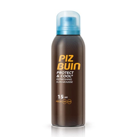 Piz Buin Protect Cool Mousse Solar Refrescante SPF15, 200 ml | Farmaconfianza