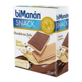 biManán Snack Entre Horas Chocolate con Leche + Vainilla 6 unidades | Compra Online
