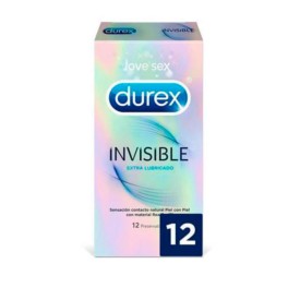 Durex Invisible Extra Fino Extra Lubricado, 12 preservativos | Compra Online
