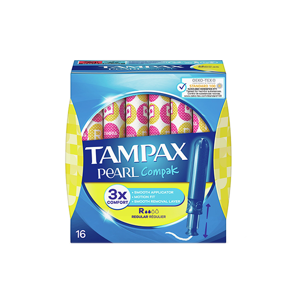 Tampax Pearl Compak Regular, 16 unidades | Farmaconfianza