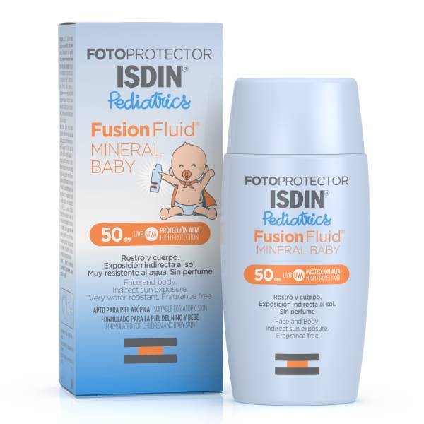 ISDIN Fotoprotector SPF50+ Pediatrics Fusion Fluid Mineral Baby, 50 ml