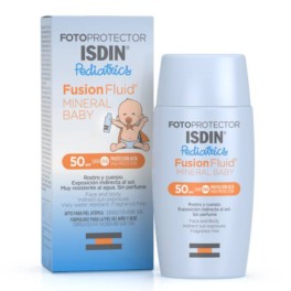 ISDIN Fotoprotector SPF50+ Pediatrics Fusion Fluid Mineral Baby, 50 ml