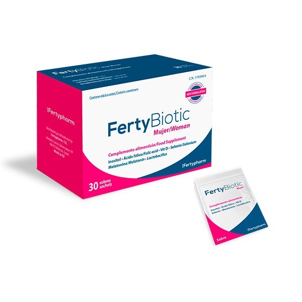 Fertybiotic Mujer, 30 sobres, para mejorar la fertilidad | Compra Online