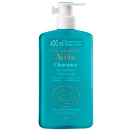 Avène Cleanance Gel Limpiador, 400 ml, limpia y purifica la piel grasa o acneica | Farmaconfianza