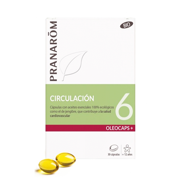 Pranarom Oleocaps 6 Circulación, 30 cápsulas | Farmaconfianza | Farmacia Online