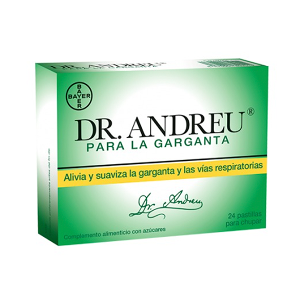 Dr. Andreu Pastillas para la garganta, 24 unidades | Farmaconfianza