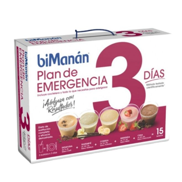 Bimanán Plan de Emergencia 3 Días 15 sobres | Compra Online 