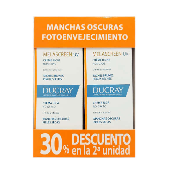 Ducray Melascreen Crema Rica SPF50+ Duplo, 2 x 40 ml | Compra Online