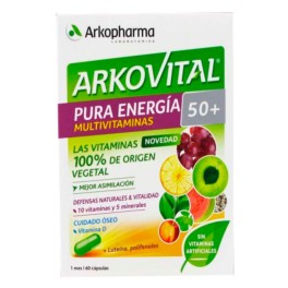 Arkovital Pura Energía 50+, 60 cápsulas ! Farmaconfianza