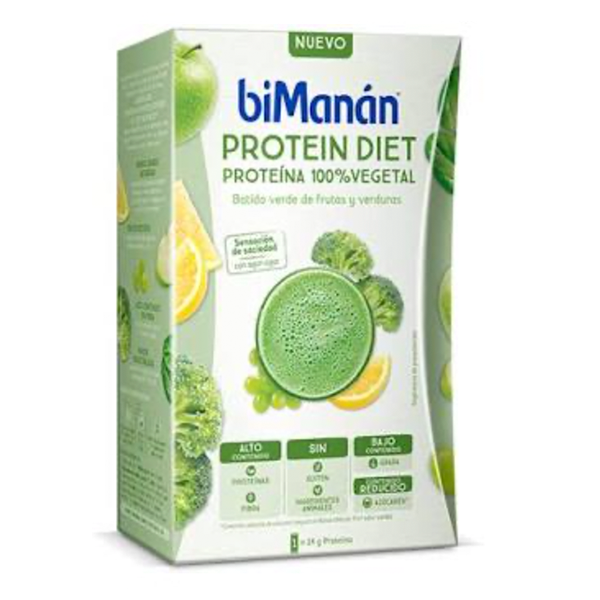 biManán Batido Verde Frutas y Verduras 5 sobres x 30 gramos | Compra Online 