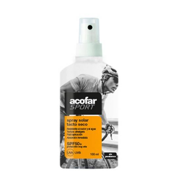 Acofar Sport Spray Solar Tacto Seco SPF50+, 100 ml | Compra Online