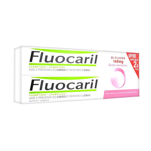 Fluocaril Bi-Fluoré Dientes Sensibles Duplo 2 x 75 ml | Compra Online