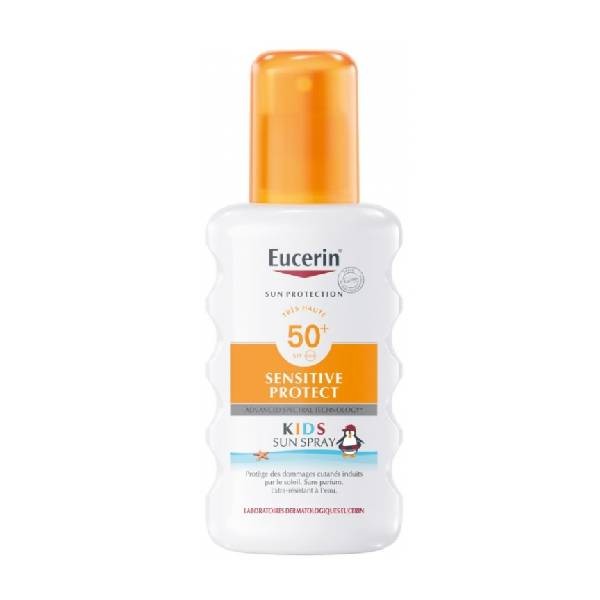 Eucerin Sun Protection Spray Infantil Sensitiv, SPF50+ , 200 ml | Farmaconfianza