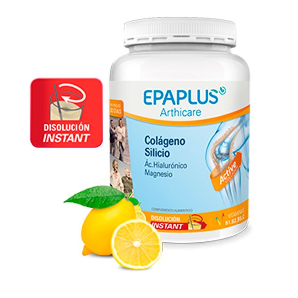 EPAPLUS Colágeno + Silicio (+ Hialurónico + Magnesio + Vitaminas) Sabor Limón, 326 g | Farmaconfianza