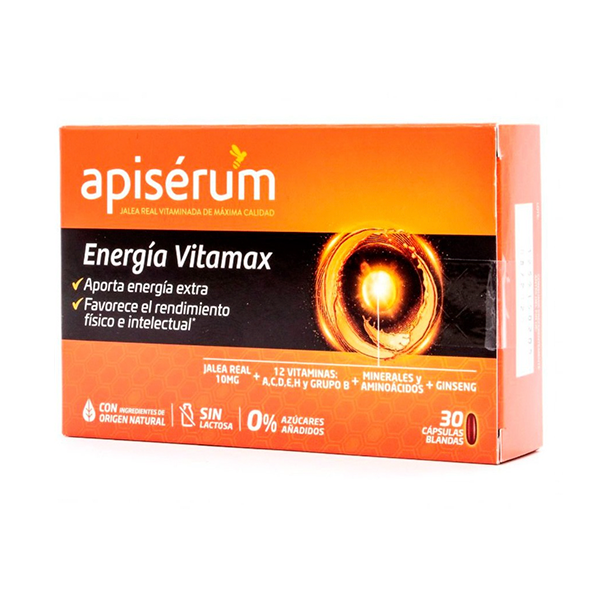 Apisérum Energía Vitamax 30 cápsulas | Compra Online