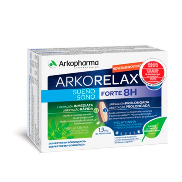 Arkorelax Sueño Forte 8H, 30 cápsulas | Compra Online