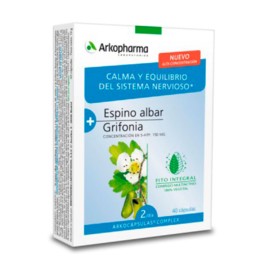 Arkopharma Complex Relajación Espino Albar + Grifonia, 40 cápsulas | Compra Online