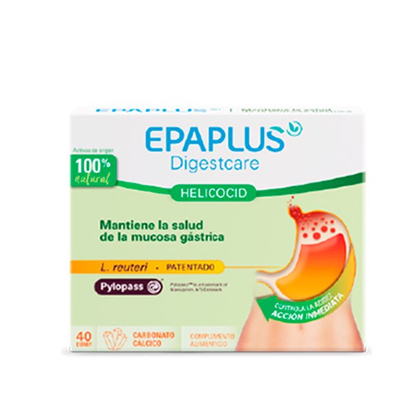 Epaplus Disgestcare Helicocid, 40 comprimidos | Compra Online