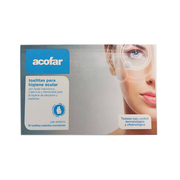 Acofar Toallitas para Higiene Ocular, 30 unidades | Compra Online