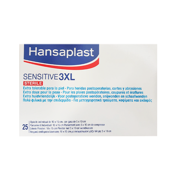 Hansaplast Sensitive Apósito Adhesivo 3 XL 25 unidades | Compra Online