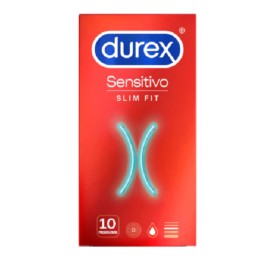 Durex Preservativos Sensitivo Slim Fit, 10 unidades