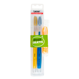Lacer Cepillo Dental Adulto Medio 2 Unidades | Compra Online