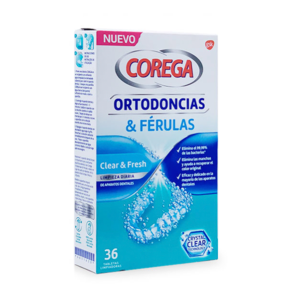 Corega Ortodoncias & Férulas, 36 tabletas | Compra Online
