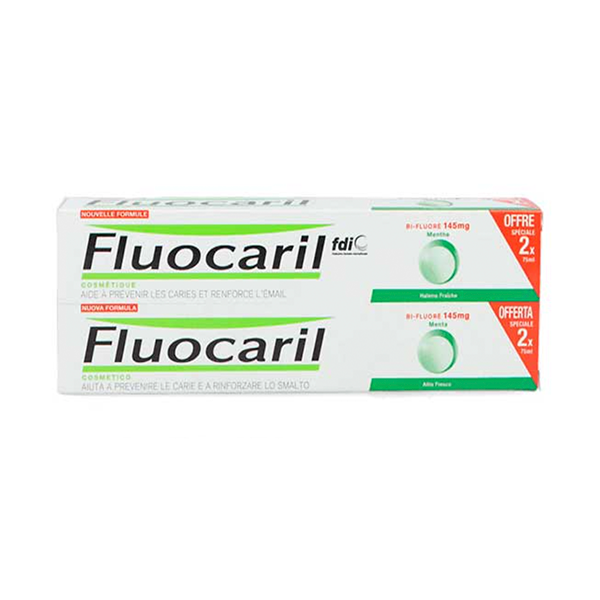 Fluocaril Bi-Fluoré 145 Mg Menta Duplo 2 x 75 ml | Compra Online