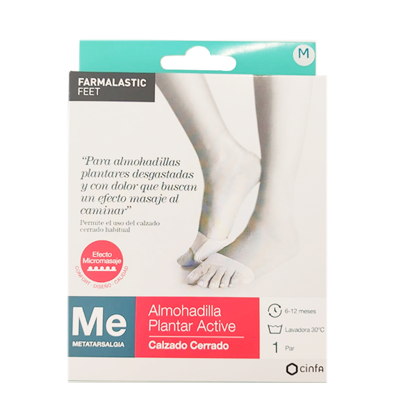 Farmalastic Feet Almohadilla Plantar Active Talla Mediana, 1 par | Compra Online