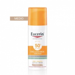 Eucerin Sun Protection Oil Control Gel Crema Color Medio SPF50+ | Farmaconfianza