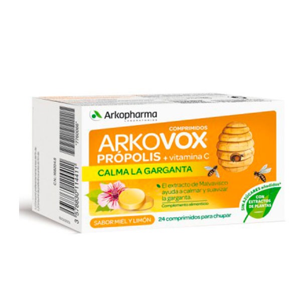 Arkocovox Comprimidos Miel y Limón, 20 comprimidos ! Farmaconfianza