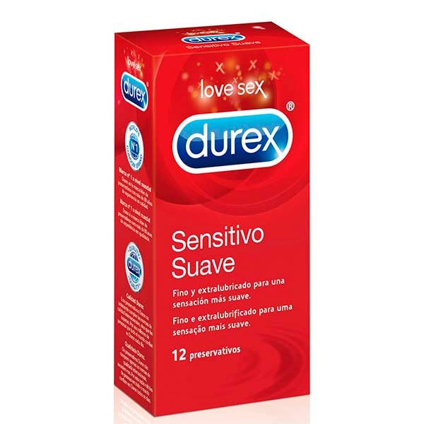Durex Sensitive Suave, 12 Preservativos | Farmaconfianza