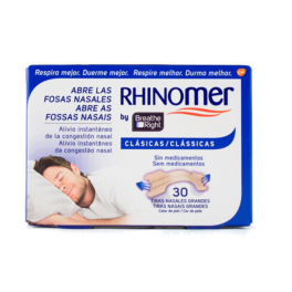 Rhinomer Breathe Right Tiras Clásicas Nasales Grandes, 30 unidades | Compra Online