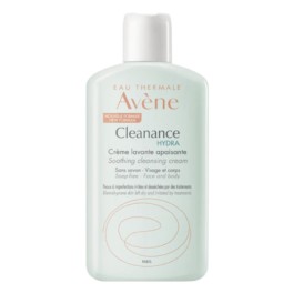 Avène Cleanance Hydra Crema Limpiadora Calmante, 200 ml, para limpiar con suavidad las pieles acneicas sensibles | Farmaconfianza