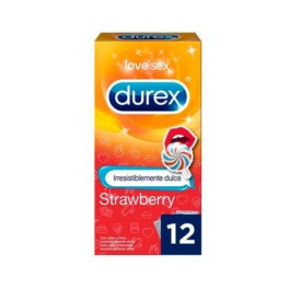 Durex Dulce de Fresa, 12 preservativos | Compra Online