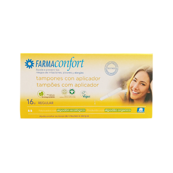 Farmaconfort Tampones Regular con Aplicador, 16 unidades | Farmaconfianza