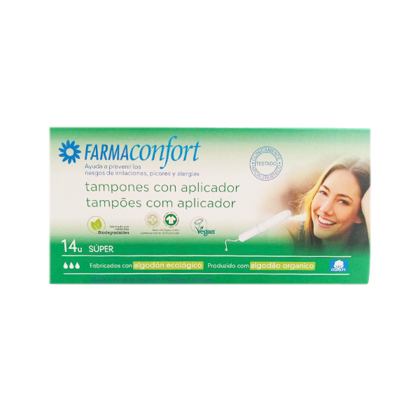 Farmaconfort Tampones Súper con Aplicador, 14 unidades | Farmaconfianza