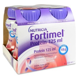 Fortimel Protein Sabor Frutos Rojos, 4x125 | Farmaconfianza