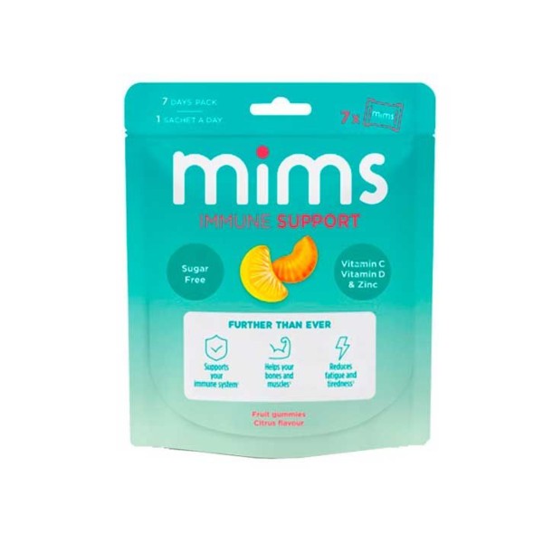 Mims Immune Support Adultos sabor cítrico, 7 unidades