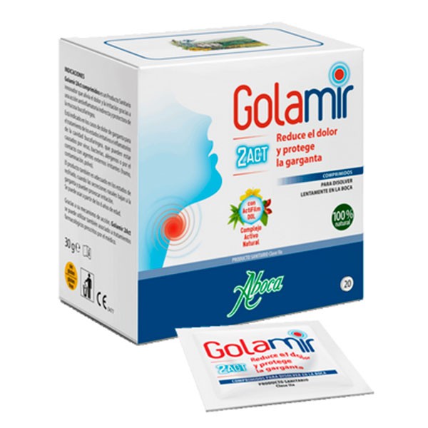 Oswald Campo de minas Detector Aboca Golamir 2Act, 20 comprimidos para el dolor de garganta |  Farmaconfianza
