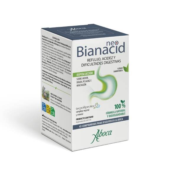 Aboca BioAnacid (nueva fórmula, Aboca Neo Bianacid), 45 comprimidos