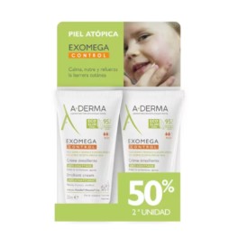 Aderma Exomega Duplo Crema Emoliente Anti-Rascado, 2x50 ml